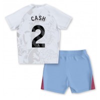 Maglie da calcio Aston Villa Matty Cash #2 Seconda Maglia Bambino 2023-24 Manica Corta (+ Pantaloni corti)